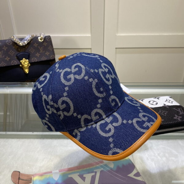 Gucci GG Canvas Baseball Cap Blue