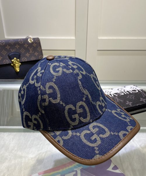 Gucci GG Canvas Baseball Cap Blue