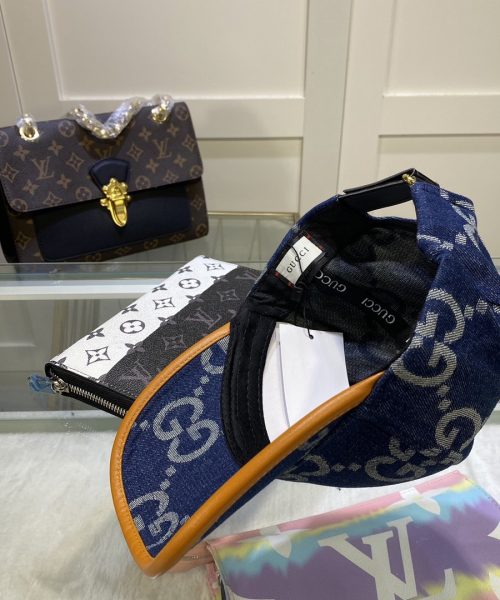 Gucci GG Canvas Baseball Cap Blue