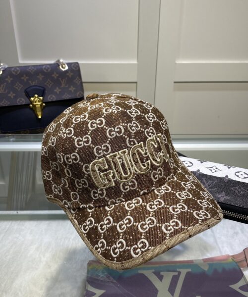 Gucci GG Canvas Baseball Cap Brown