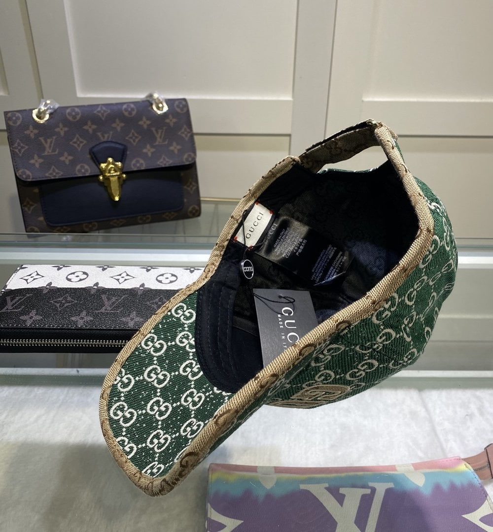 Gucci GG Canvas Baseball Cap Green