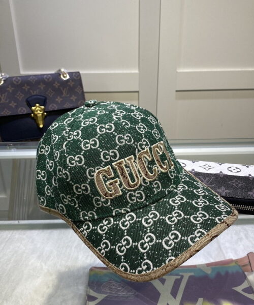 Gucci GG Canvas Baseball Cap Green