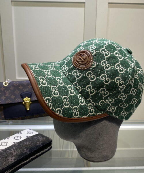 Gucci GG Canvas Baseball Cap Green