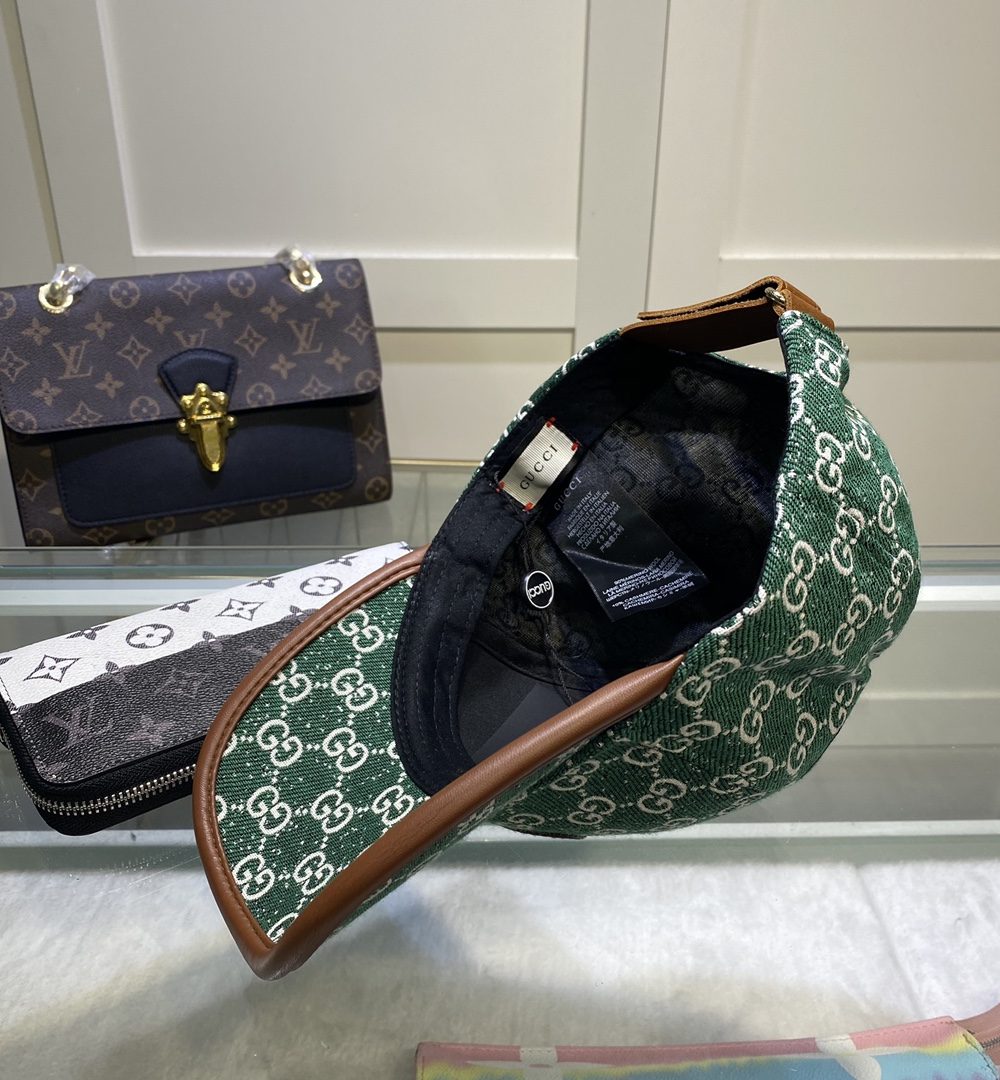 Gucci GG Canvas Baseball Cap Green