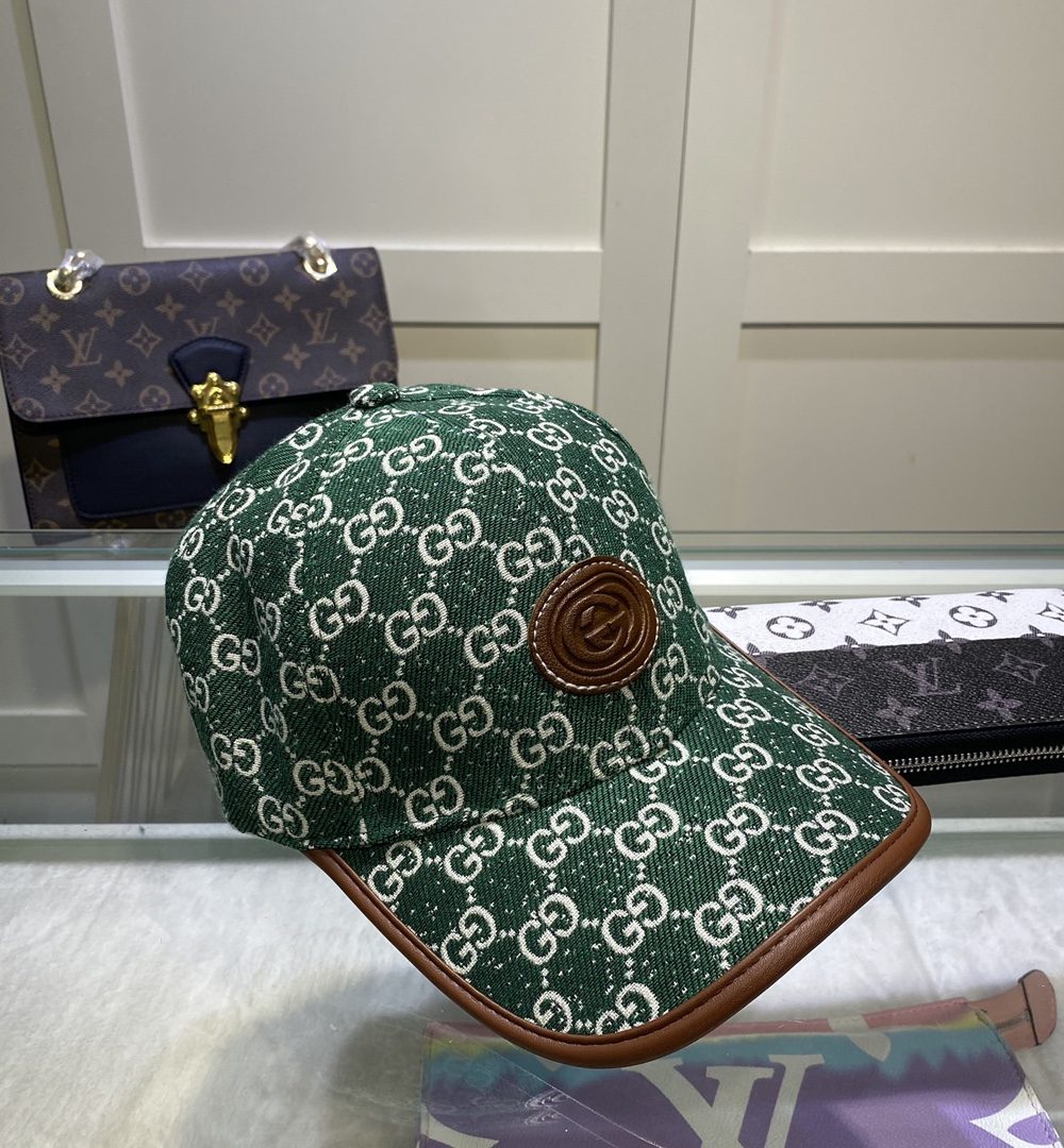 Gucci GG Canvas Baseball Cap Green