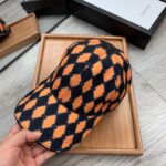 Gucci GG Canvas Baseball Cap In Orange