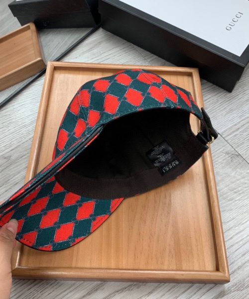 Gucci GG Canvas Baseball Cap Red