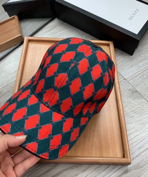 Gucci GG Canvas Baseball Cap Red