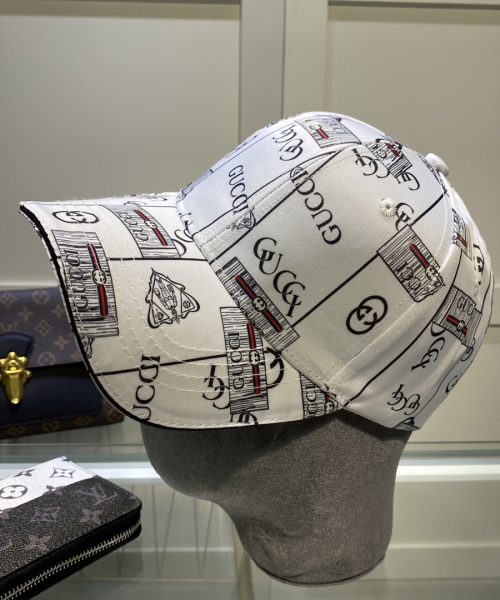 Gucci GG Canvas Baseball Cap White