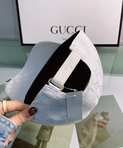 Gucci GG Canvas Baseball Cap White