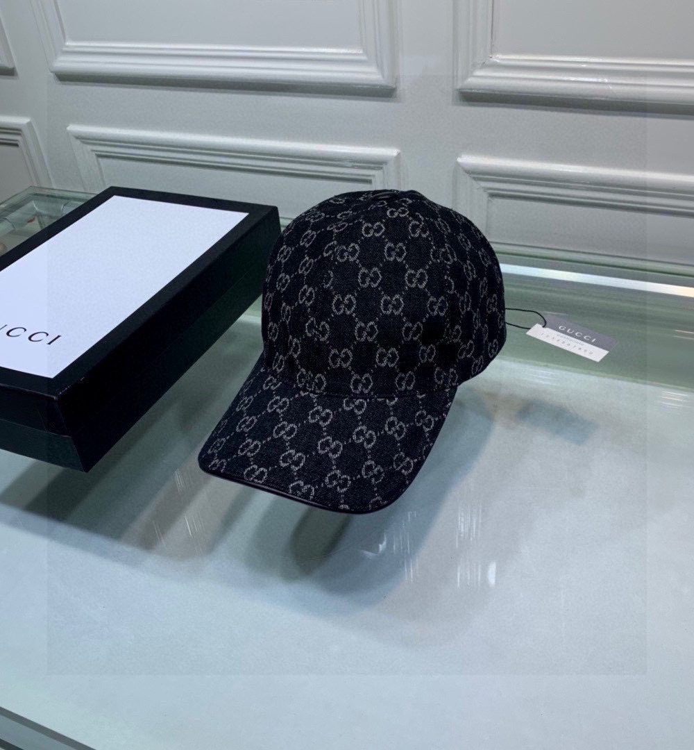 Gucci GG Canvas Bucket Hat Black GG Hat