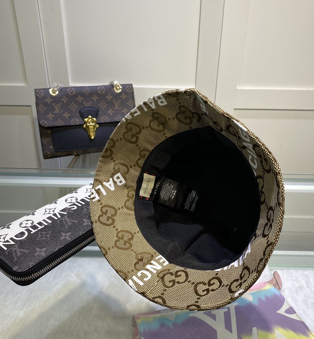 Gucci GG Canvas Bucket Hat Brown