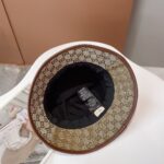 Gucci GG Canvas Bucket Hat With Horsebit Beige GG Hat