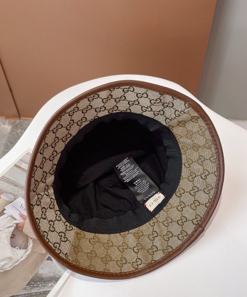 Gucci GG Canvas Bucket Hat With Horsebit Beige GG Hat