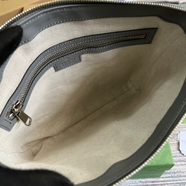 1:1 Replica Gucci GG Embossed Bag Grey GG Embossed  For Men 10.2in/26cm GG 406410 1W3CN 1275