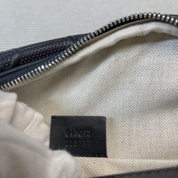 1:1 Replica Gucci GG Embossed Belt Bag Black GG Embossed For Men  11in/28cm GG 645093 1W3CN 1000