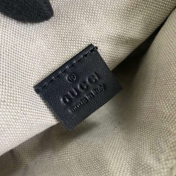 1:1 Replica Gucci GG Embossed Belt Bag Black GG Embossed For Men  9.1in/23cm GG 658582 1W3CN 1000