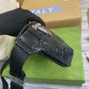 1:1 Replica Gucci GG Embossed Belt Bag Black GG Embossed For Men  9.1in/23cm GG 658582 1W3CN 1000