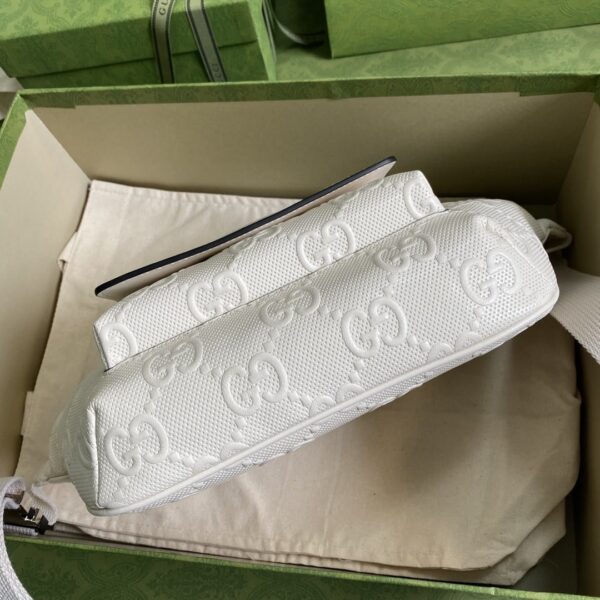 1:1 Replica Gucci GG Embossed Belt Bag White GG Embossed For Men  11in/28cm GG