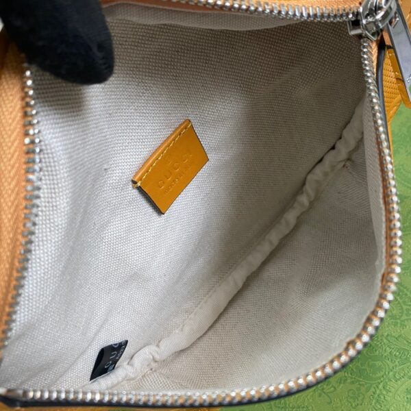 1:1 Replica Gucci GG Embossed Belt Bag Yellow GG Embossed For Men  9.1in/23cm GG