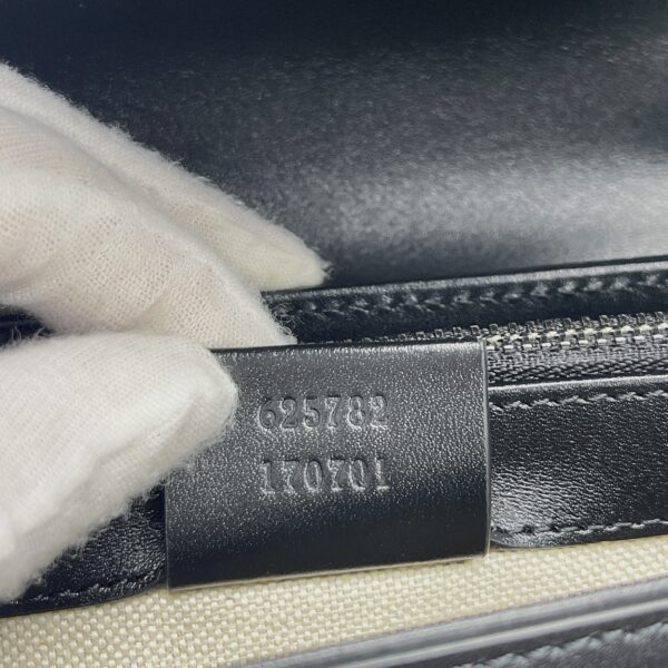 1:1 Replica Gucci GG Embossed Messenger Bag Black GG Embossed For Men 8.1in/20.5cm GG 625782 1W3AN 1000465