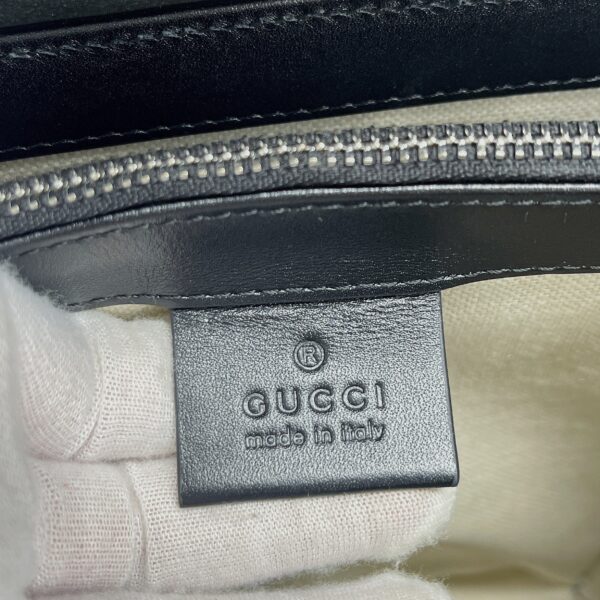 1:1 Replica Gucci GG Embossed Messenger Bag Black GG Embossed For Men 8.1in/20.5cm GG 625782 1W3AN 1000465