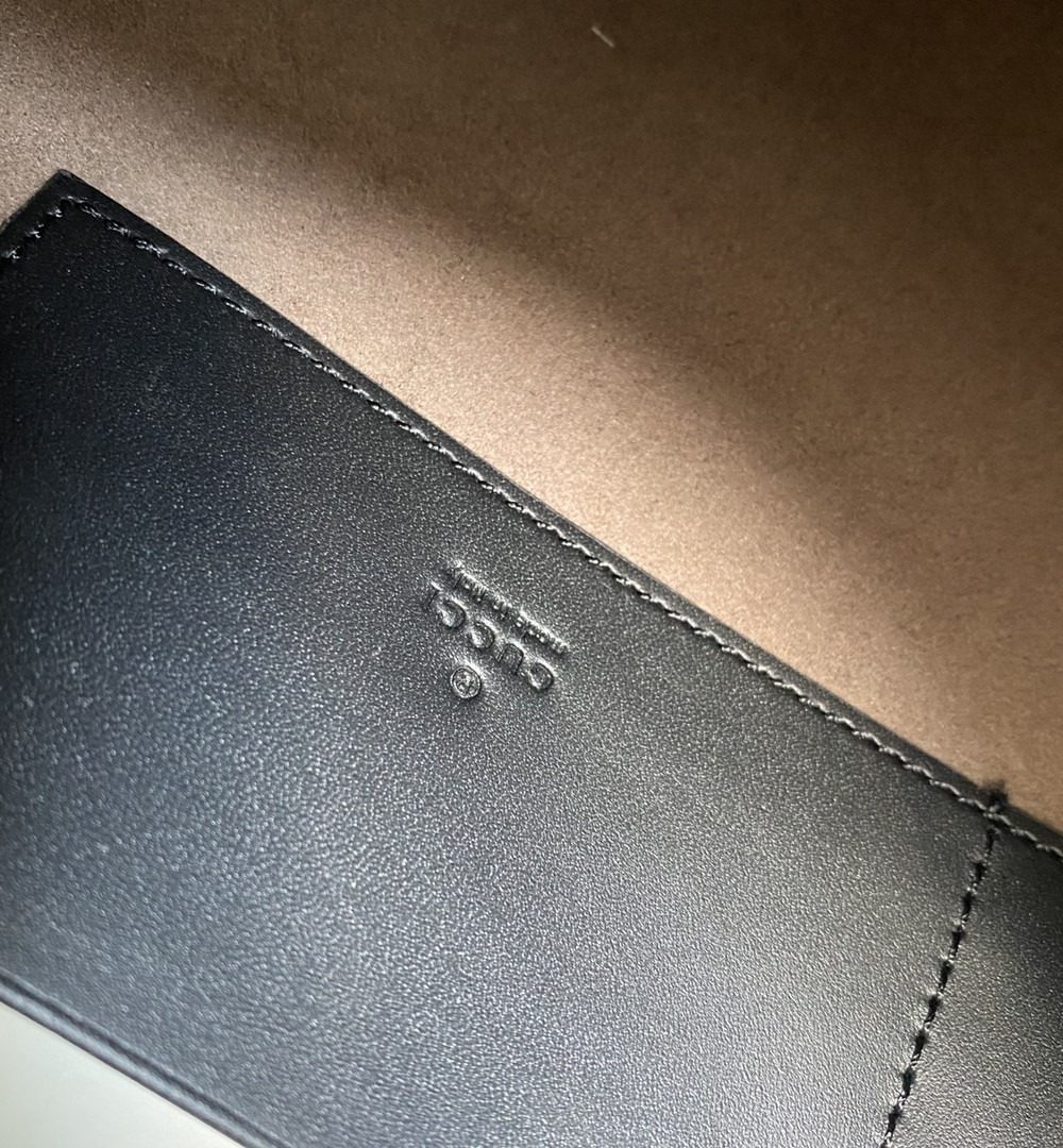 1:1 Replica Gucci GG Embossed Pouch Black GG Embossed For Men 12in/30cm GG