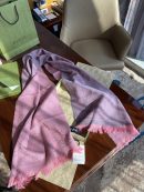 Gucci GG Lamé Lacquard Stole Scarf Pink 71in/180cm 