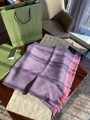 Gucci GG Lamé Lacquard Stole Scarf Pink 71in/180cm 