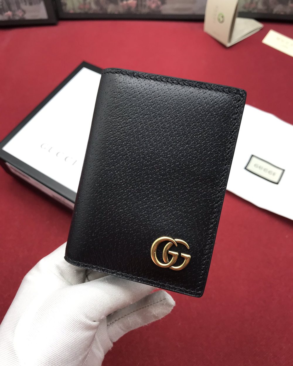 1:1 Replica Gucci GG Marmont Card Case Wallet For Men, Men's Wallet 11cm/4.1in GG 428737