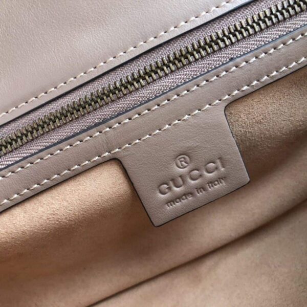 1:1 Replica Gucci GG Marmont Matelassé Shoulder Bag Dusty Pink Matelassé Chevron For Women 10in/26cm GG 443497 DTDIT 5729