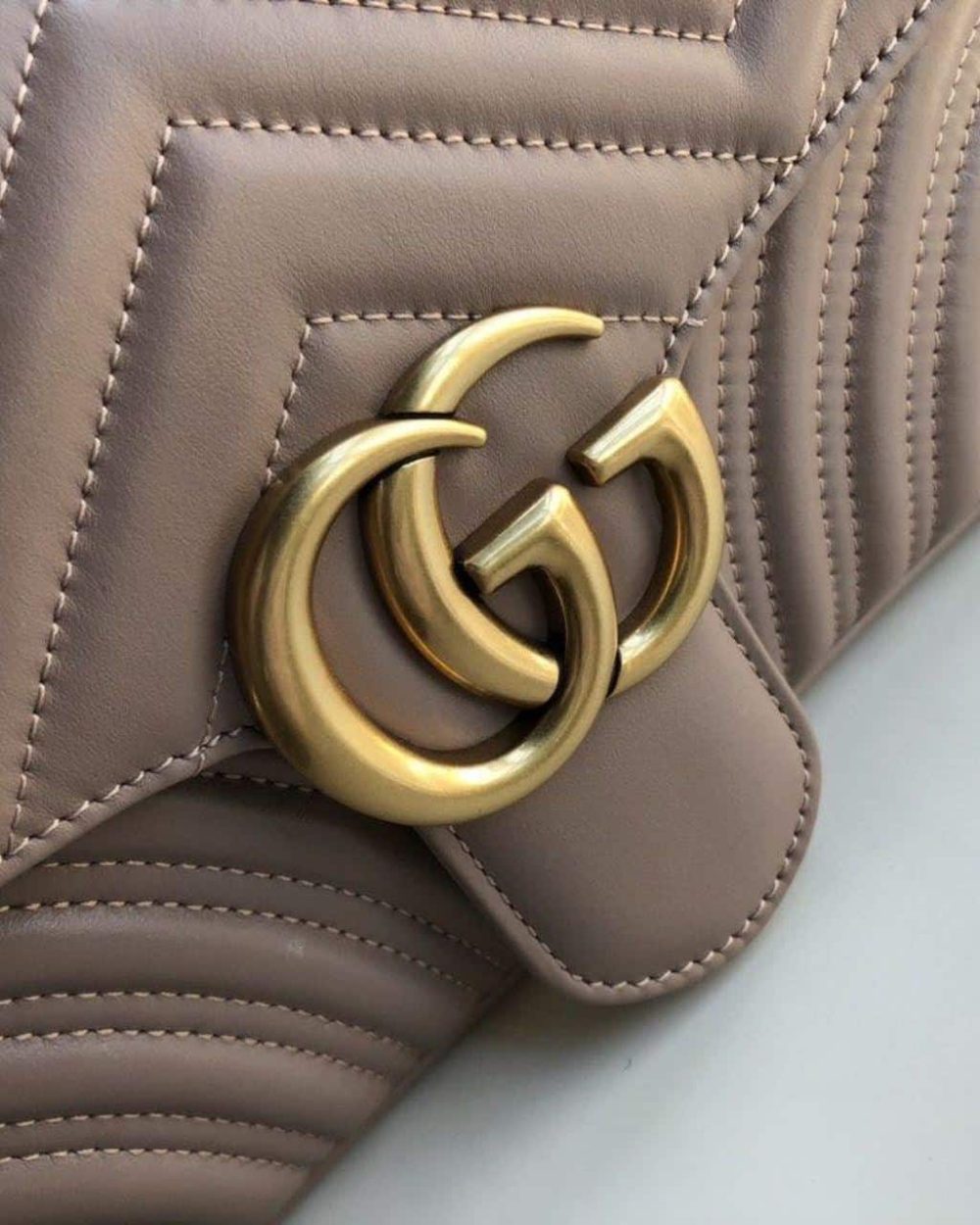 1:1 Replica Gucci GG Marmont Matelassé Shoulder Bag Dusty Pink Matelassé Chevron For Women 10in/26cm GG 443497 DTDIT 5729