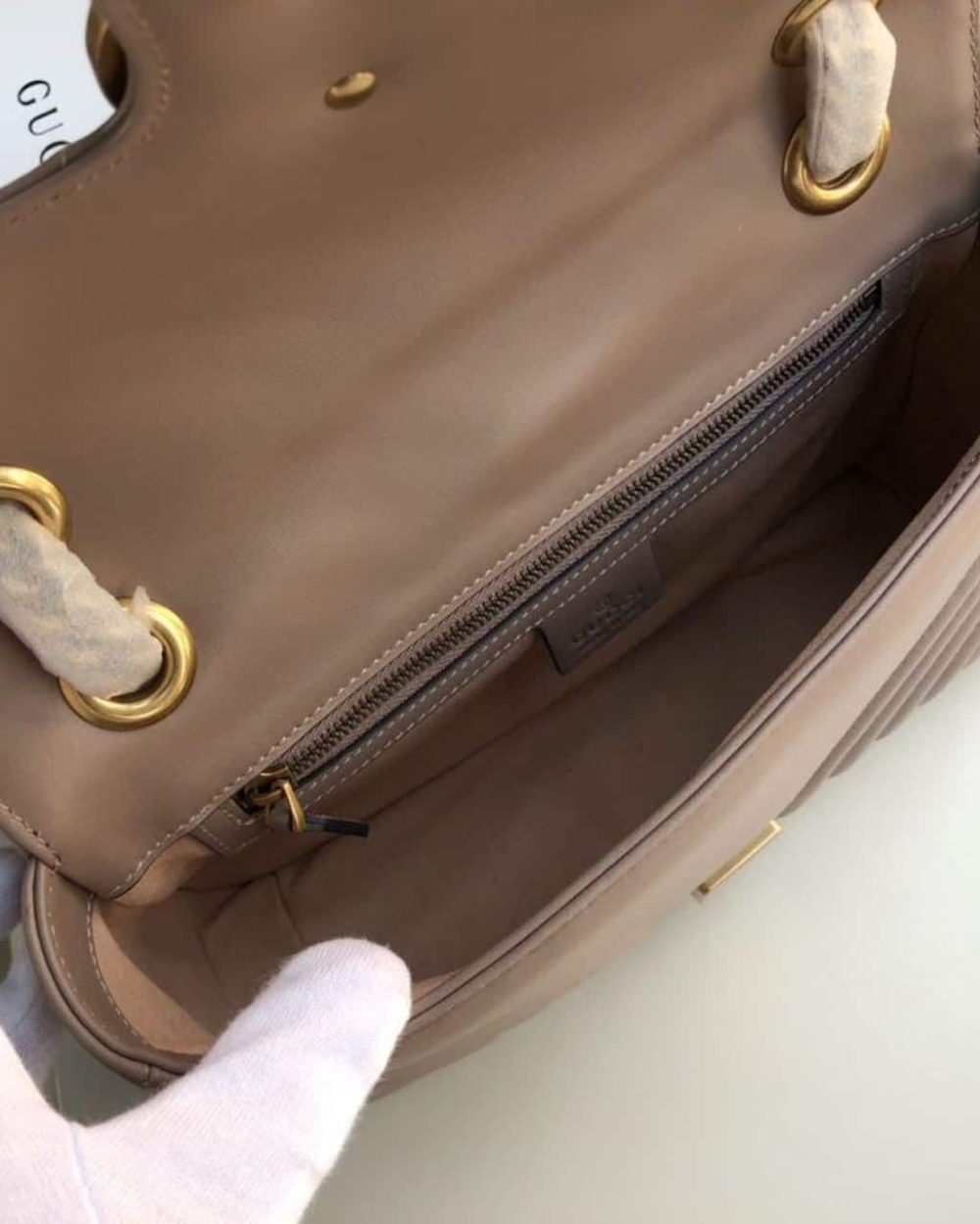 1:1 Replica Gucci GG Marmont Matelassé Shoulder Bag Dusty Pink Matelassé Chevron For Women 10in/26cm GG 443497 DTDIT 5729