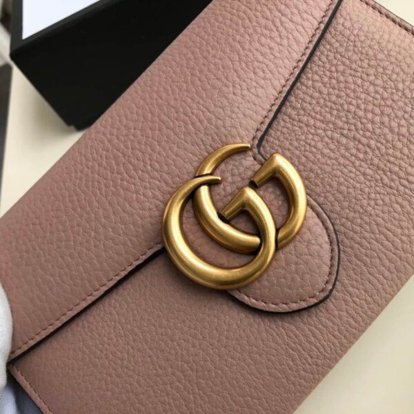 1:1 Replica Gucci GG Marmont Mini Chain Bag Pink For Women 7.9in/20cm GG