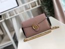 1:1 Replica Gucci GG Marmont Mini Chain Bag Pink For Women 7.9in/20cm GG