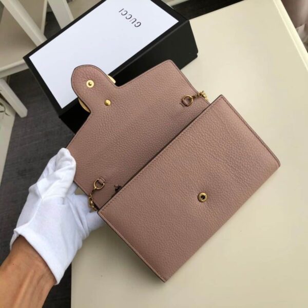 1:1 Replica Gucci GG Marmont Mini Chain Bag Pink For Women 7.9in/20cm GG