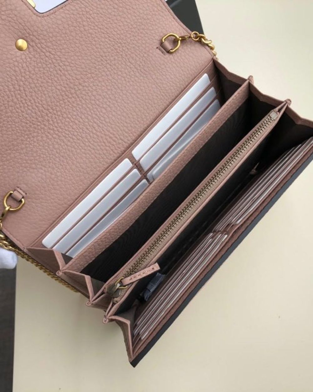 1:1 Replica Gucci GG Marmont Mini Chain Bag Pink For Women 7.9in/20cm GG