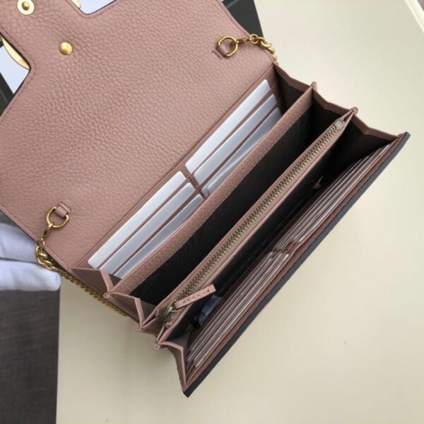 1:1 Replica Gucci GG Marmont Mini Chain Bag Pink For Women 7.9in/20cm GG
