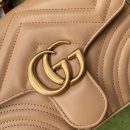 1:1 Replica Gucci GG Marmont Mini Top Handle Bag Beige For Women, Women's Bags 8.3in/21cm GG