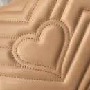 1:1 Replica Gucci GG Marmont Mini Top Handle Bag Beige For Women, Women's Bags 8.3in/21cm GG