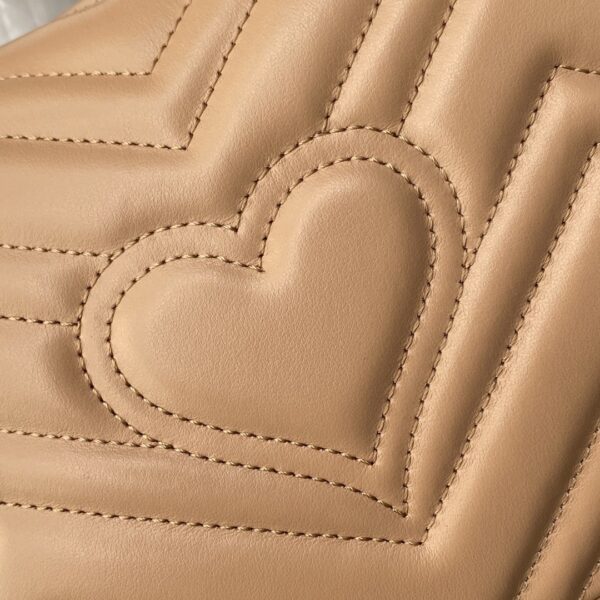 1:1 Replica Gucci GG Marmont Mini Top Handle Bag Beige For Women, Women's Bags 8.3in/21cm GG