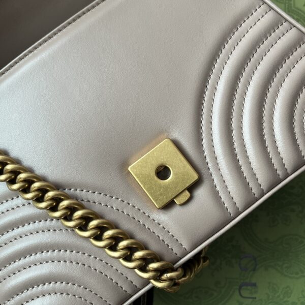 1:1 Replica Gucci GG Marmont Mini Top Handle Bag Nude For Women, Women's Bags 8.3in/21cm GG