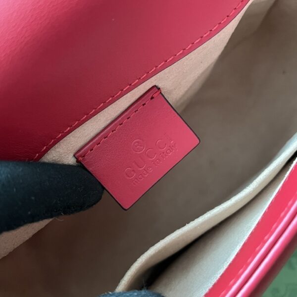 1:1 Replica Gucci GG Marmont Mini Top Handle Bag Red For Women, Women's Bags 8.3in/21cm GG ‎