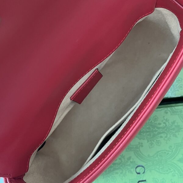 1:1 Replica Gucci GG Marmont Mini Top Handle Bag Red For Women, Women's Bags 8.3in/21cm GG ‎