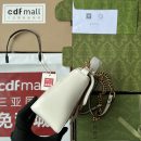 1:1 Replica Gucci GG Marmont Mini Top Handle Bag White For Women, Women's Bags 8.3in/21cm GG ‎547260 DTDIT 9022