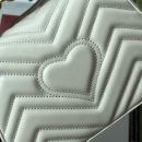 1:1 Replica Gucci GG Marmont Mini Top Handle Bag White For Women, Women's Bags 8.3in/21cm GG ‎547260 DTDIT 9022