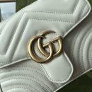 1:1 Replica Gucci GG Marmont Mini Top Handle Bag White For Women, Women's Bags 8.3in/21cm GG ‎547260 DTDIT 9022