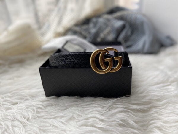 1:1 Replica Gucci GG Marmont Reversible Belt Black Reverses To Brown For Women, Women Belt 627055 CAO2T 8170