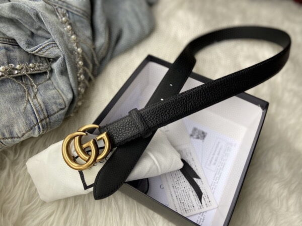 1:1 Replica Gucci GG Marmont Reversible Belt Black Reverses To Brown For Women, Women Belt 627055 CAO2T 8170