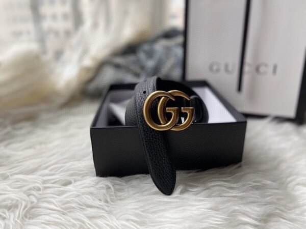 1:1 Replica Gucci GG Marmont Reversible Belt Black Reverses To Brown For Women, Women Belt 627055 CAO2T 8170